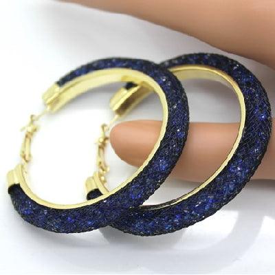 Gold-plated Earrings, Crystal Mesh Chain, Female Earring Jewelry - BUNNY BAZAR