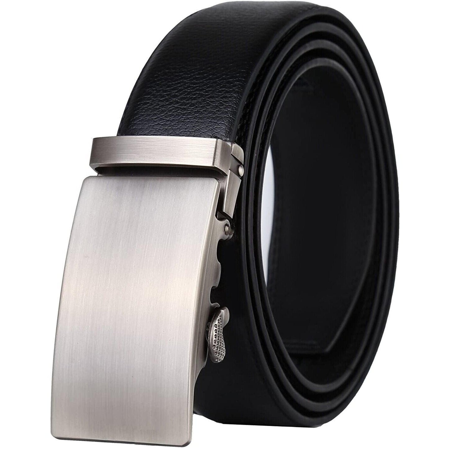 Microfiber Leather Mens Ratchet Belt, Belts For Men Adjustable Automatic Buckle - BUNNY BAZAR
