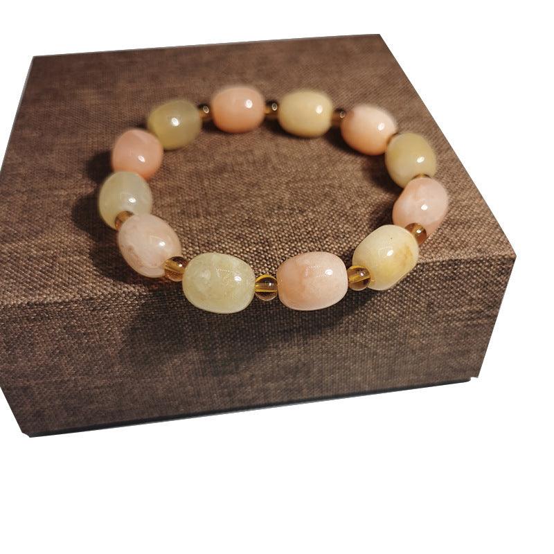 Gold Silk Jade Ethnic Style Bracelet - BUNNY BAZAR