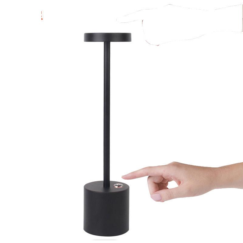 LED Aluminum Alloy Waterproof Rechargeable Desk Lamp Touch Dimming Metal Table Lamps For Bar Living Room Reading Camping Light - BUNNY BAZAR