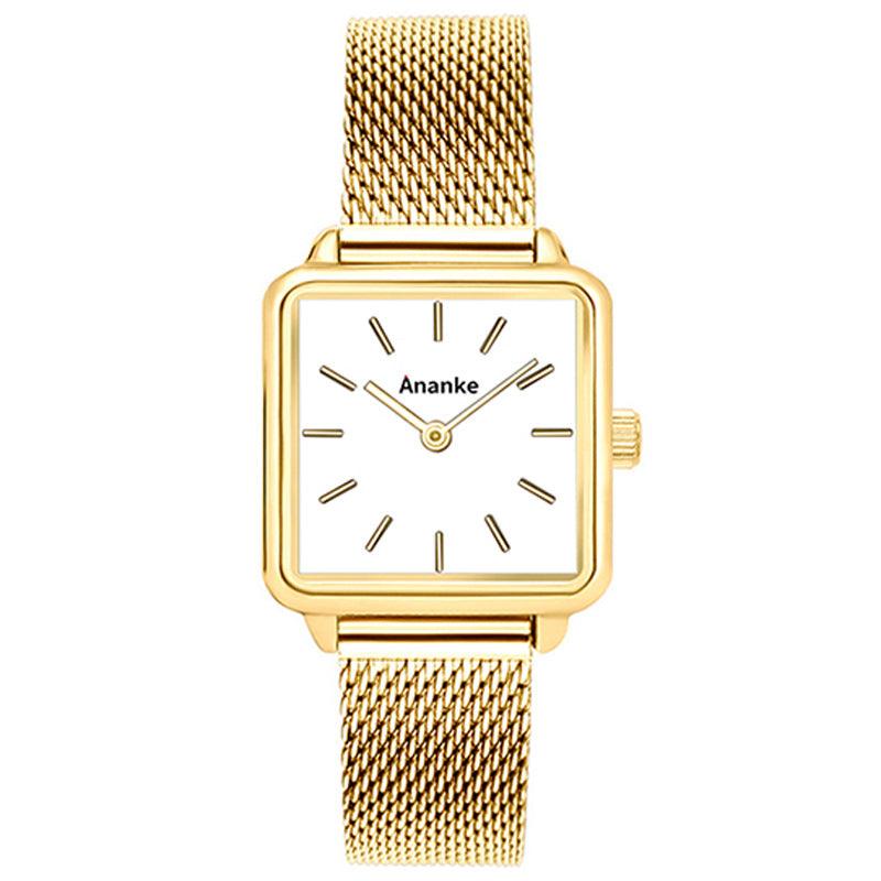 Waterproof Square Ladies Watch Quartz Movement In 26 Different Styles And Colors - BUNNY BAZAR