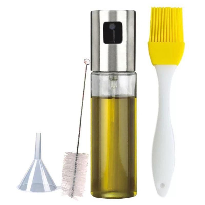 Stainless Steel Grill Kitchen Cooking Oil Spray Bottle With Scale - BUNNY BAZAR