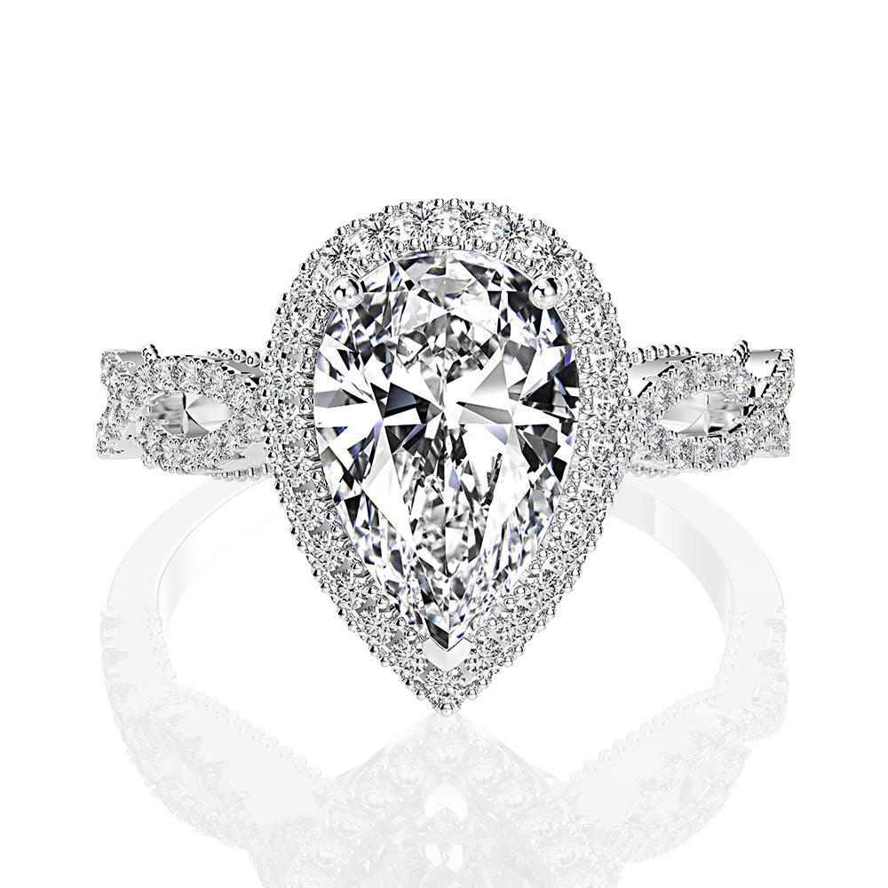 3 carat creative ring - BUNNY BAZAR