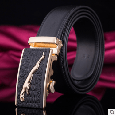 Men's leather factory direct belt buckle leather belt men's automatic belt belt wholesale business - BUNNY BAZAR