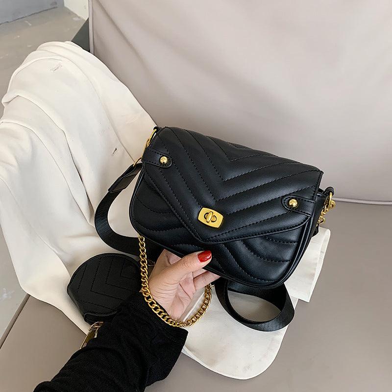 Small Fragrance Style Popular High-End Sense Chain Messenger Bag - BUNNY BAZAR