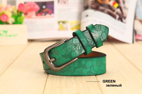 Women's hollow leather belt - BUNNY BAZAR