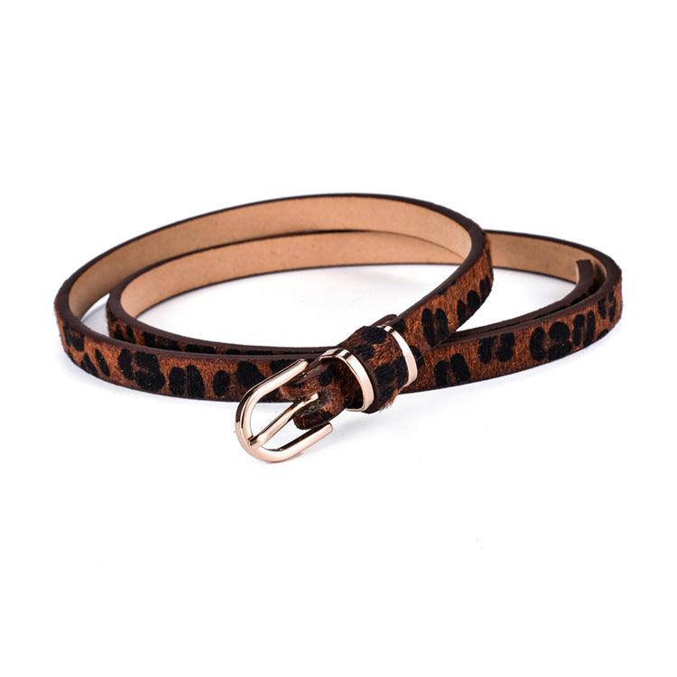 Women's Korean Fashion Pin Buckle Belt Thin Belt - BUNNY BAZAR