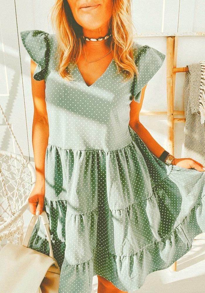 Polka dot ruffled cake skirt - BUNNY BAZAR