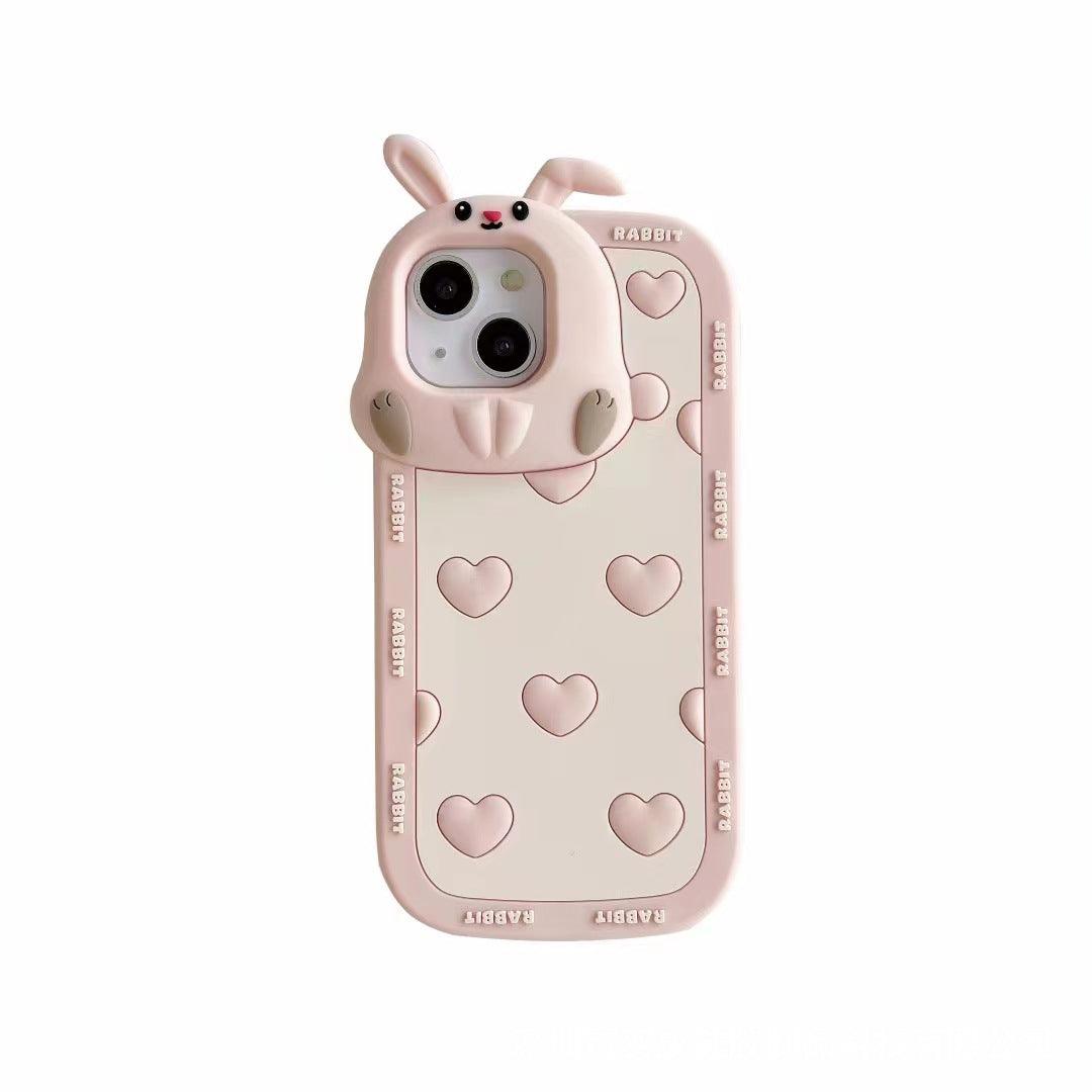 Love Rabbit Phone Case Silicone Protective Cover - BUNNY BAZAR