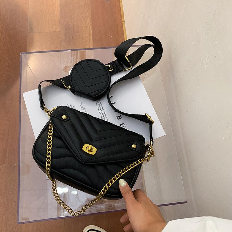 Small Fragrance Style Popular High-End Sense Chain Messenger Bag - BUNNY BAZAR