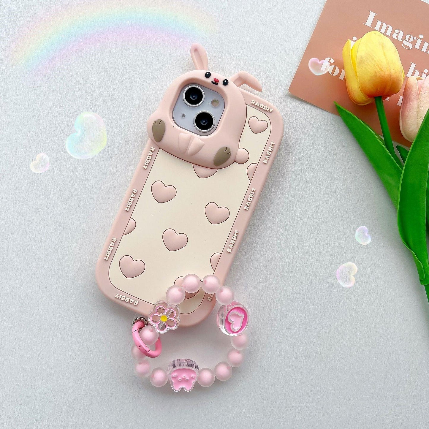 Love Rabbit Phone Case Silicone Protective Cover - BUNNY BAZAR