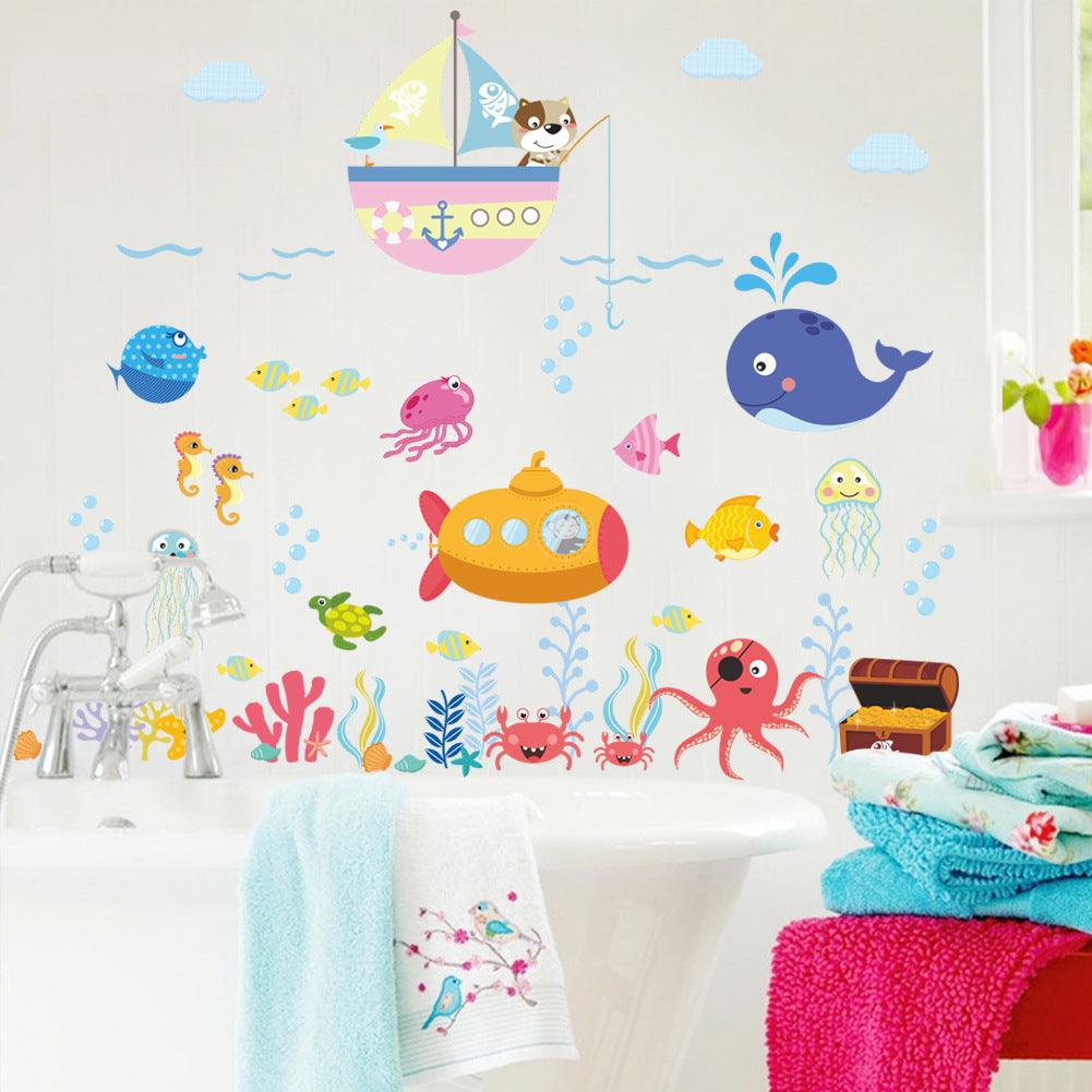 Kids Room Ocean Cartoon Wall Sticker - BUNNY BAZAR