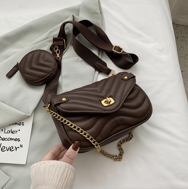 Small Fragrance Style Popular High-End Sense Chain Messenger Bag - BUNNY BAZAR