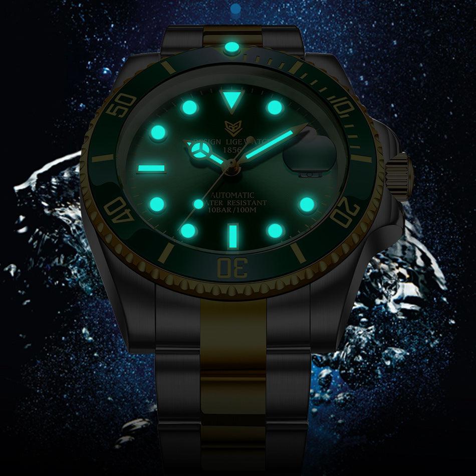 Classic Business Mechanical Watch 100m Waterproof Watch - BUNNY BAZAR
