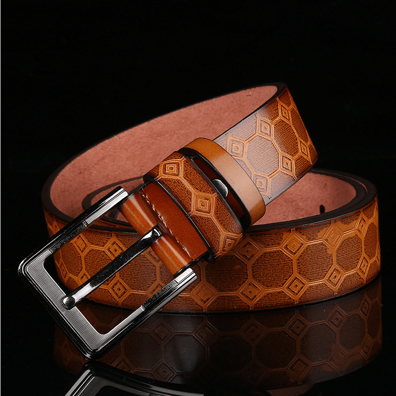 New Style Men's Leather Belt, European And American Fashion Popular Belt - BUNNY BAZAR