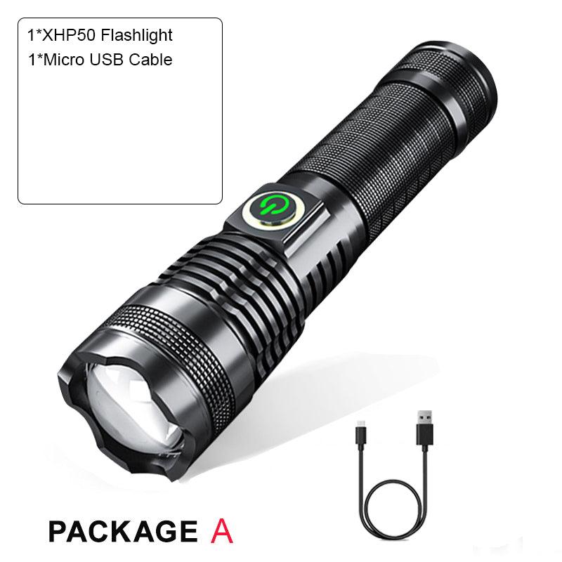 High-Lumen LED Flashlight Has an Impressive Range of up To 500 Meters - BUNNY BAZAR