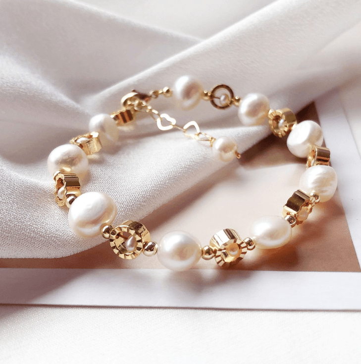 New Design Baroque Pearl Bracelet Fashion Personality Female Bracelet Temperament Bracelet Wild Simple Jewelry Wholesale - BUNNY BAZAR