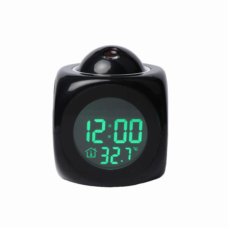 LED Projection Alarm Clock Report Clock Voice Report Clock - BUNNY BAZAR