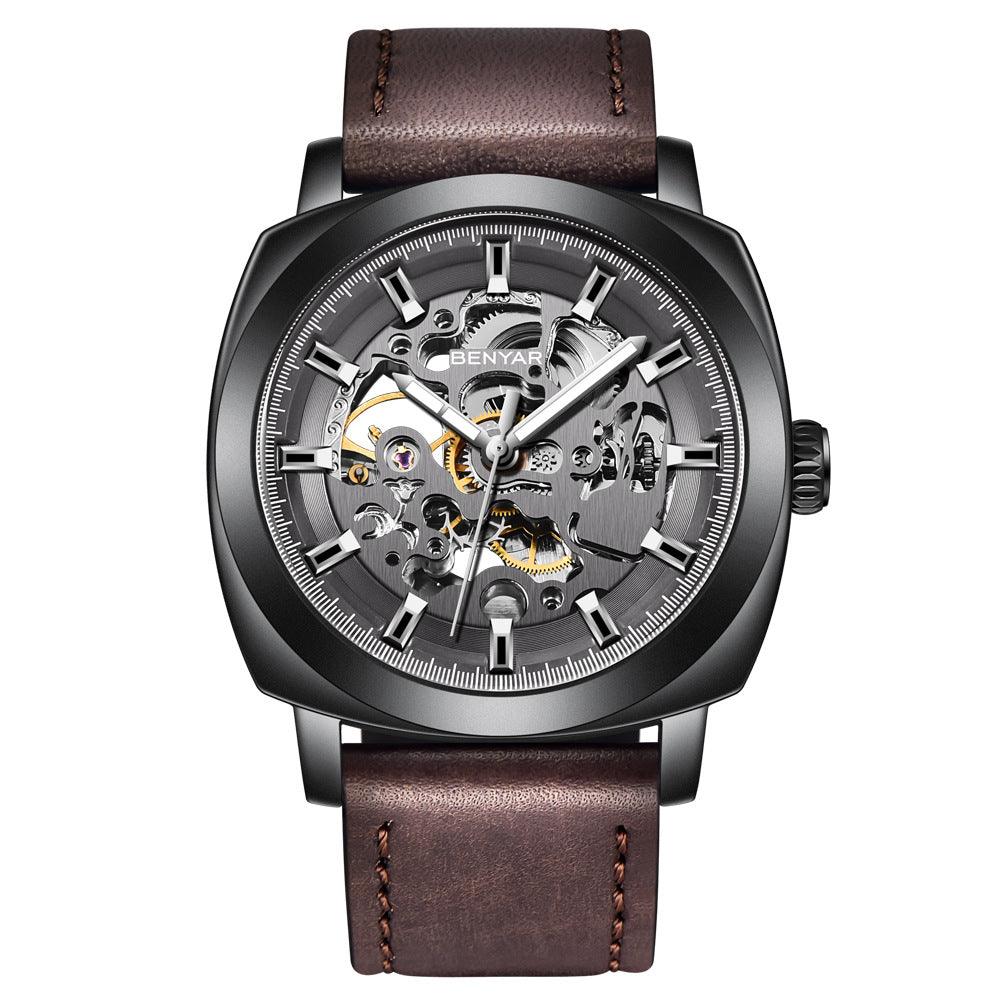 Hollow Out Mechanical Watch is a Sophisticated Automatic Fashion Men's Watch - BUNNY BAZAR