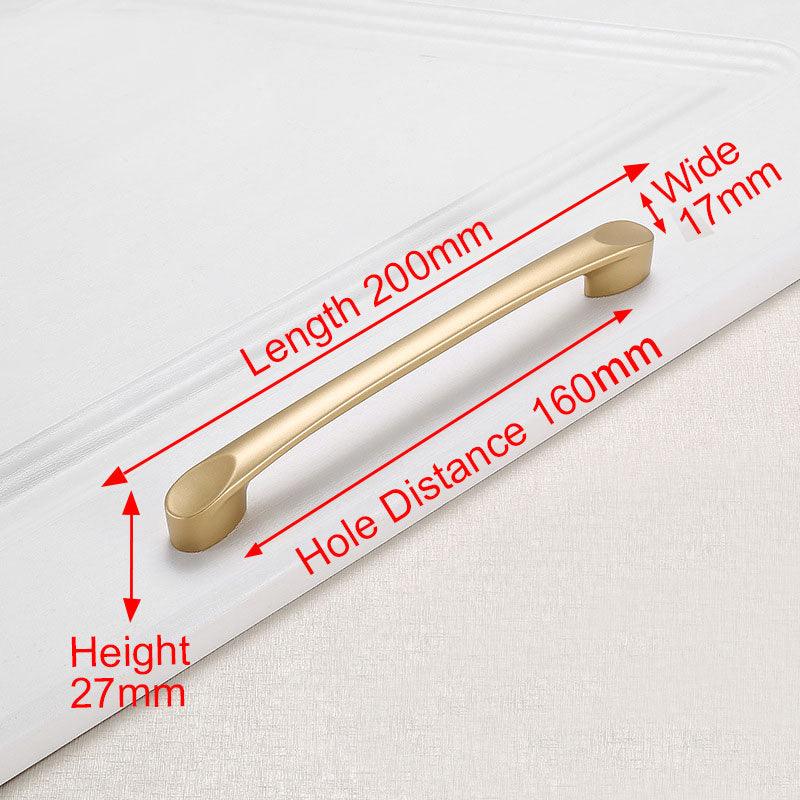 Golden Solid Cabinet Wardrobe Handle Modern Furniture - BUNNY BAZAR