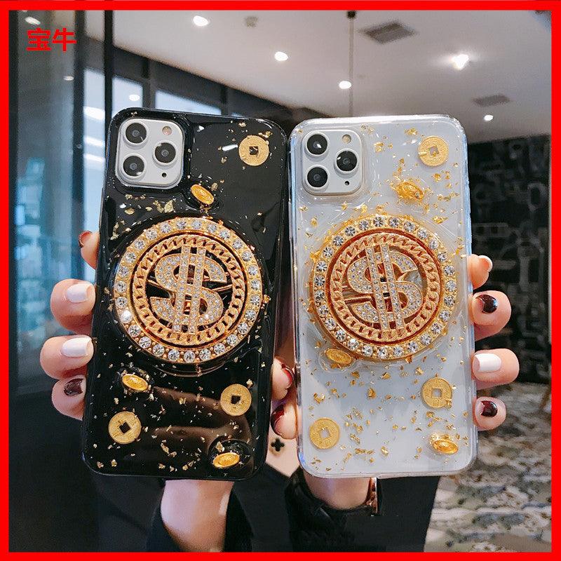 NEW 3D Diamond Dollar Turnplate Phone Case Luxury Designer - BUNNY BAZAR