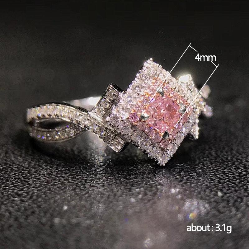 S-60 Creative Cross-wound Diamond Zircon Ring - BUNNY BAZAR
