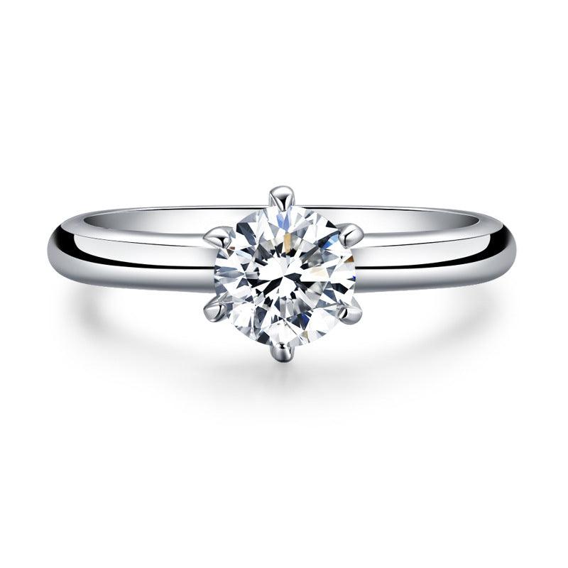 Six Prong Simulation Fashion Ring Women - BUNNY BAZAR