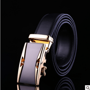 Men's leather factory direct belt buckle leather belt men's automatic belt belt wholesale business - BUNNY BAZAR