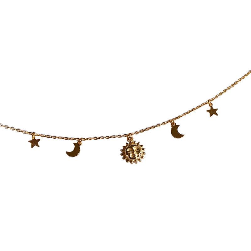 Sun Star Moon Necklace - BUNNY BAZAR