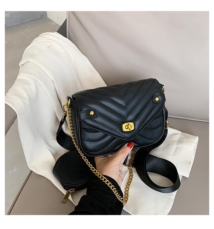 Small Fragrance Style Popular High-End Sense Chain Messenger Bag - BUNNY BAZAR