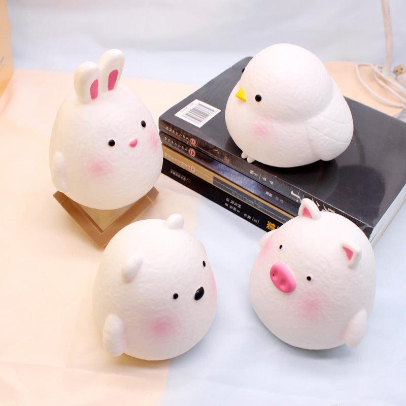 Led Night Light Rabbit Cartoon Ins Creative Children's Luminous Toy - BUNNY BAZAR
