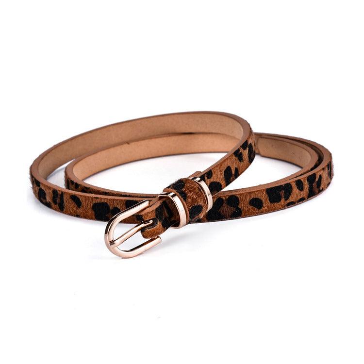 Women's Korean Fashion Pin Buckle Belt Thin Belt - BUNNY BAZAR