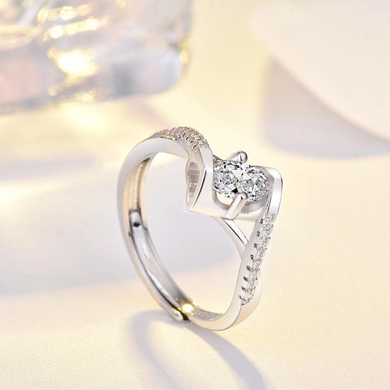 New Diamond Opening Adjustment Ring Women - BUNNY BAZAR