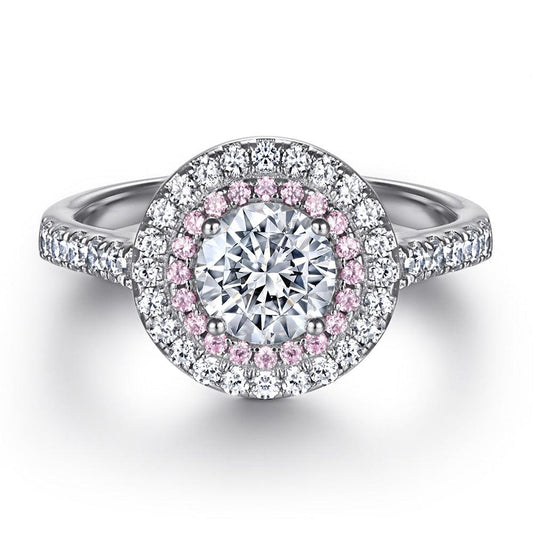 BB-44 Ladies Silver Zircon Combination Ring Set - BUNNY BAZAR