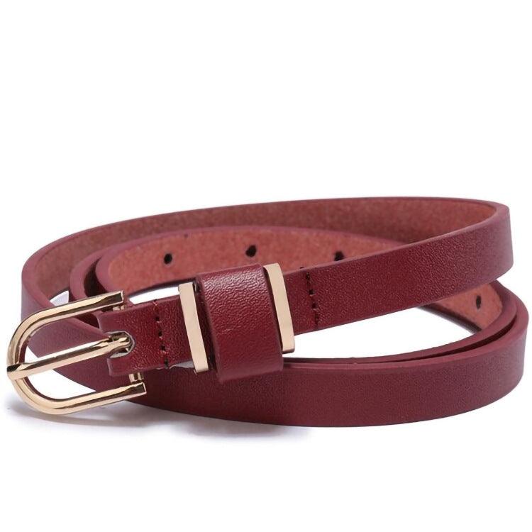 Women's Korean Fashion Pin Buckle Belt Thin Belt - BUNNY BAZAR