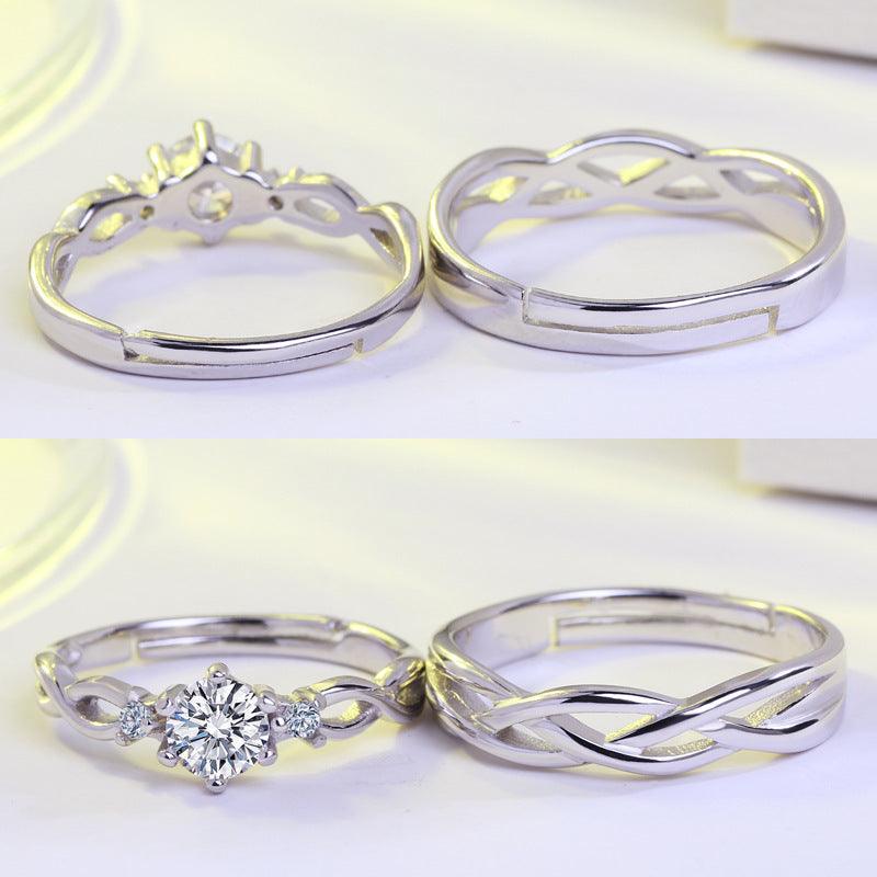Love Interwoven Ring For Men And Women - BUNNY BAZAR