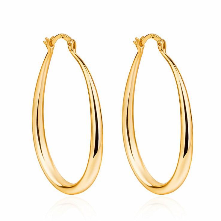 Geometric oval earrings earrings earrings - BUNNY BAZAR