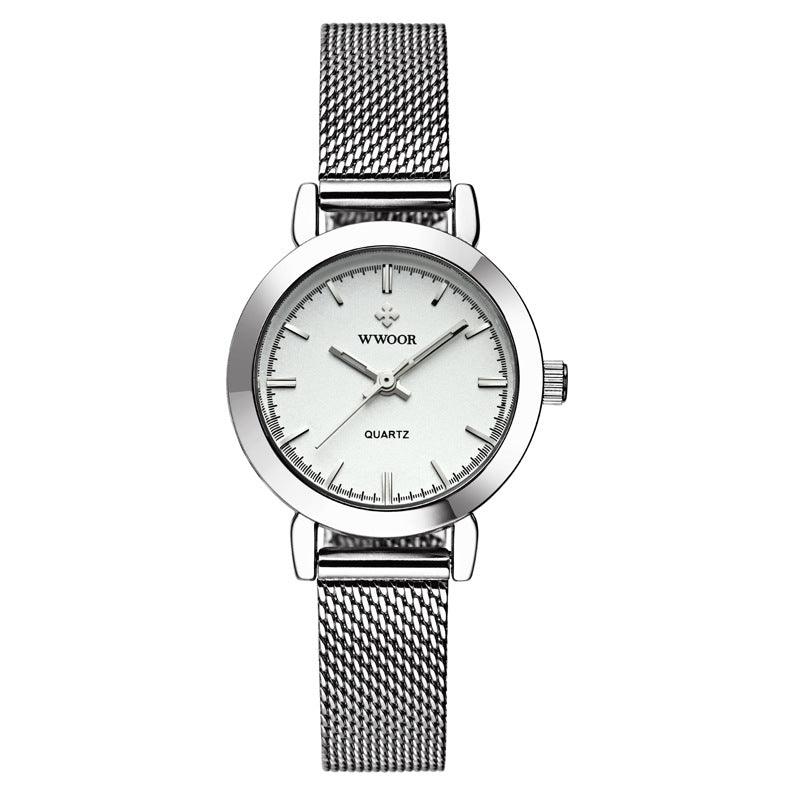T-22 Women's Stainless Steel Mesh Belt Quartz Watch - BUNNY BAZAR
