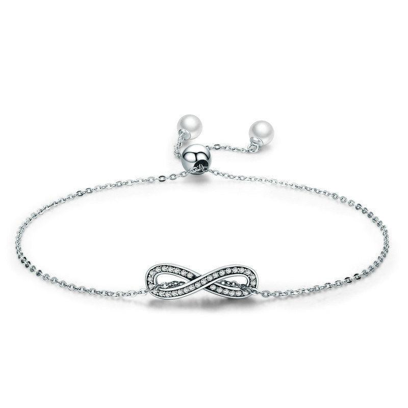 Sterling Silver Bracelet Female Personality Diamond Bracelet - BUNNY BAZAR