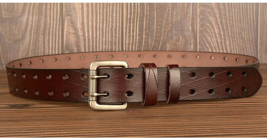 Men's Belt Leather Personality Belt Men's Casual Jeans Belt - BUNNY BAZAR