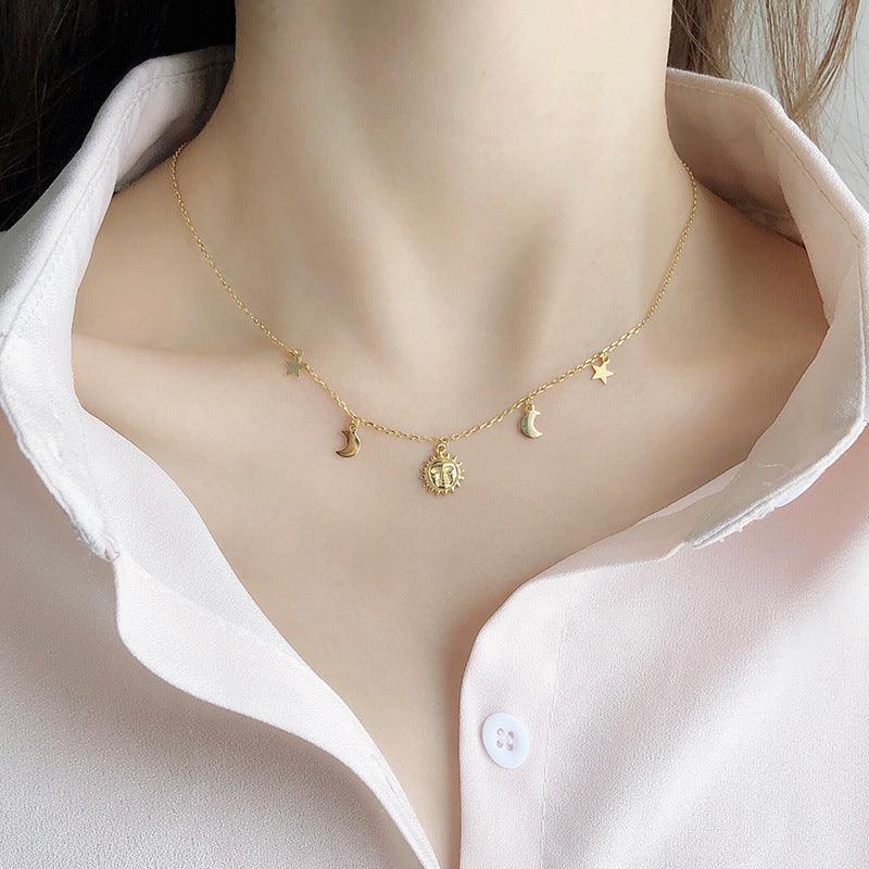 Sun Star Moon Necklace - BUNNY BAZAR