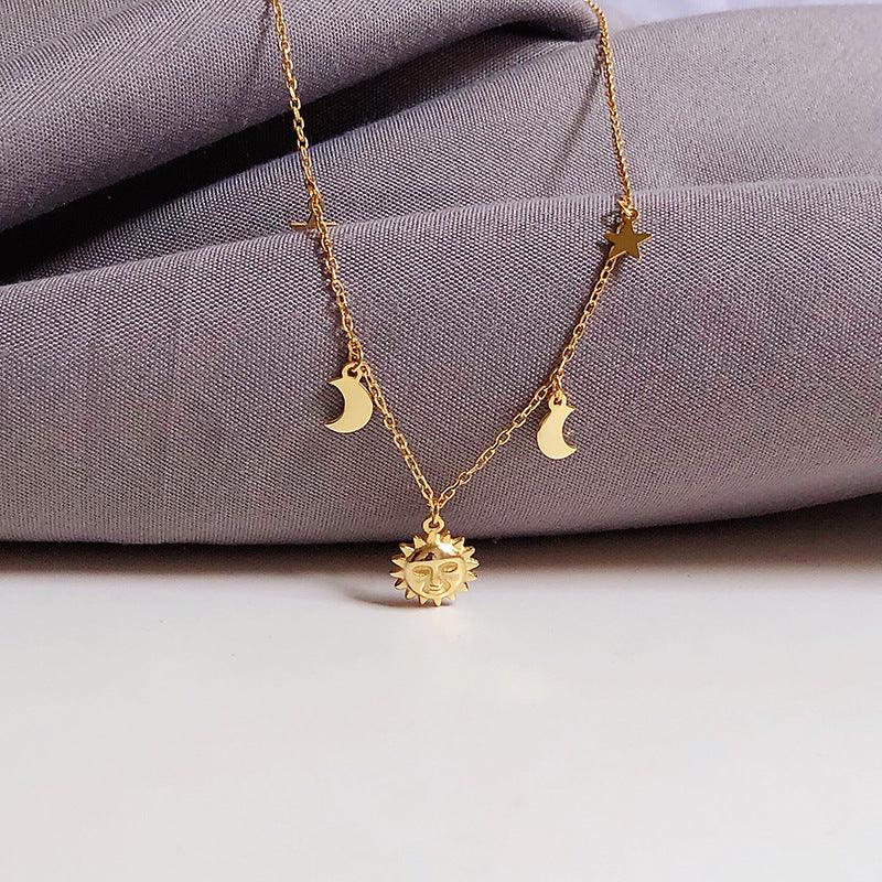Sun Star Moon Necklace - BUNNY BAZAR