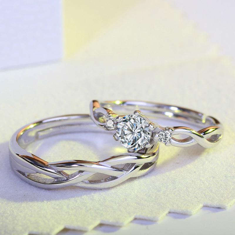 Love Interwoven Ring For Men And Women - BUNNY BAZAR