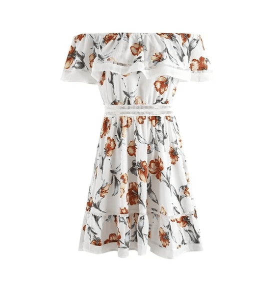 One-shoulder ruffle dress - BUNNY BAZAR