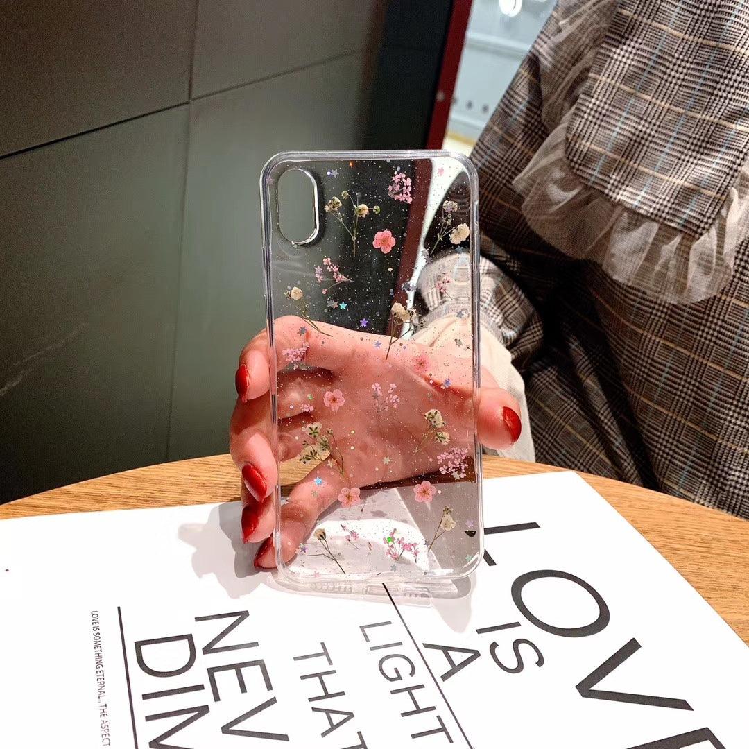 Epoxy Phone Case Dried Flower Protective Cover - BUNNY BAZAR