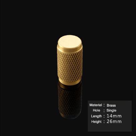 Pure copper Chinese style drawer door handle handle wine cabinet simple handle cabinet single hole pure copper Nordic - BUNNY BAZAR