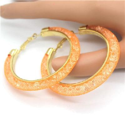 Gold-plated Earrings, Crystal Mesh Chain, Female Earring Jewelry - BUNNY BAZAR
