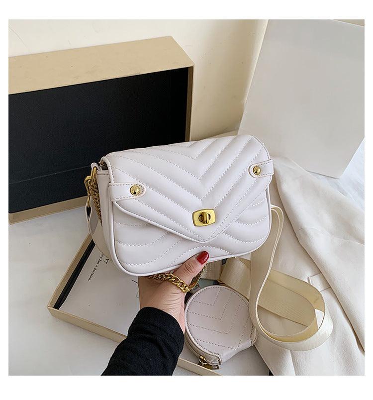 Small Fragrance Style Popular High-End Sense Chain Messenger Bag - BUNNY BAZAR