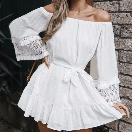 Stitching lace belt belt - BUNNY BAZAR