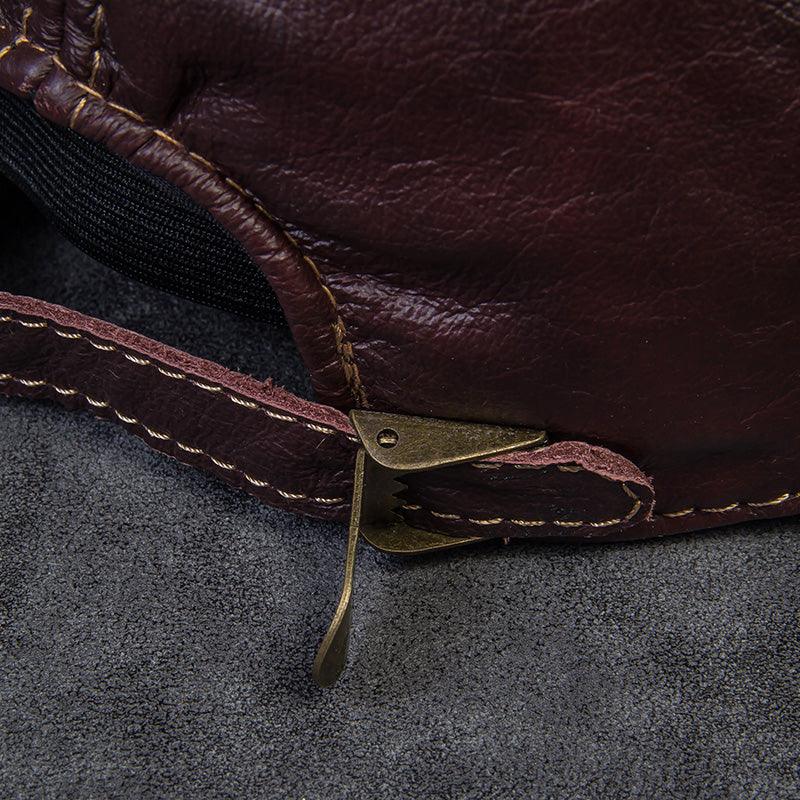 Men's leather baseball cap - BUNNY BAZAR